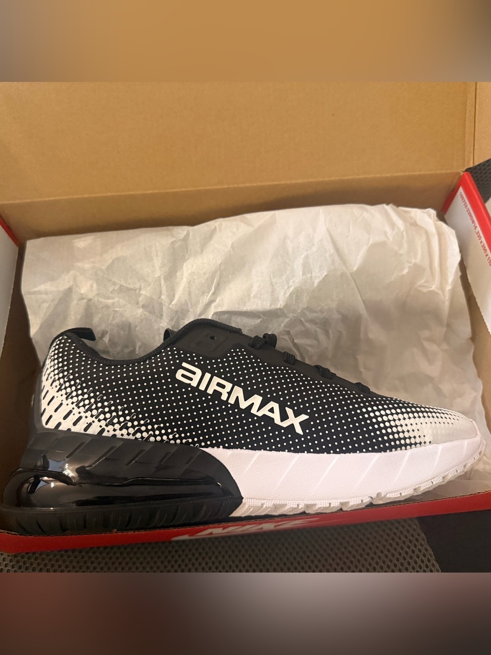 Nike Kids Black and White Air Max Sneakers